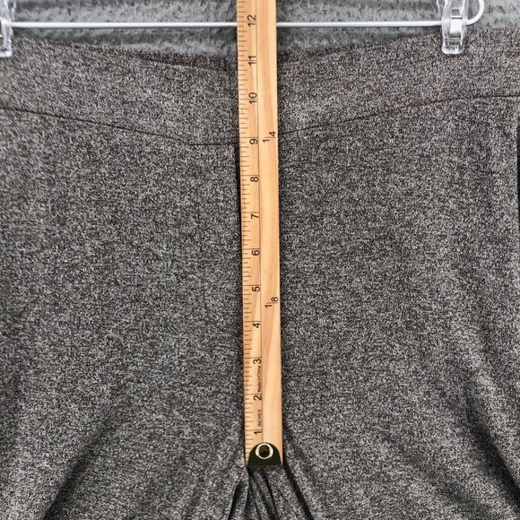 J Jill Pants Womens Medium Petite Gray Wearever Marled Crop Pull On Cuffed Ankle - Picture 10 of 13